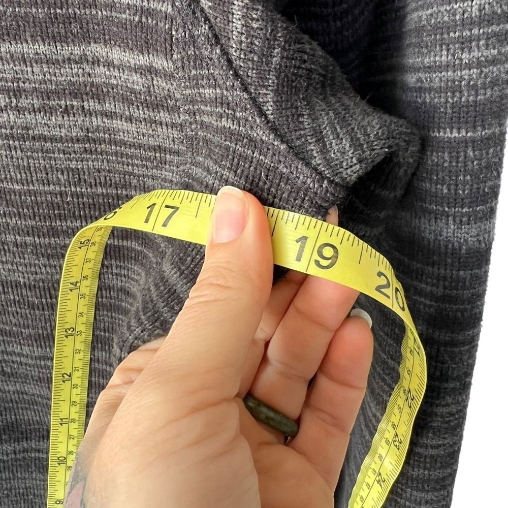 The North Face Black Grey Marled Zip Up Hooded Jacket Medium - Picture 8 of 8